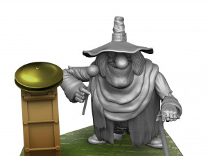 Blind David Pew for 3d print STL Model Cetak 3D