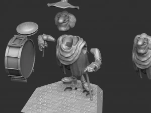 Blind David Pew for 3d print STL 3D Print Model