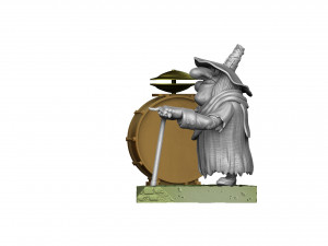 Blind David Pew for 3d print STL Model Cetak 3D