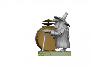 Blind David Pew for 3d print STL 3D Print Model