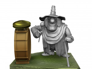 Blind David Pew for 3d print STL Model Cetak 3D