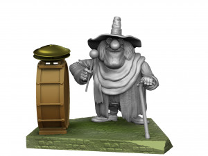 Blind David Pew for 3d print STL Model Cetak 3D