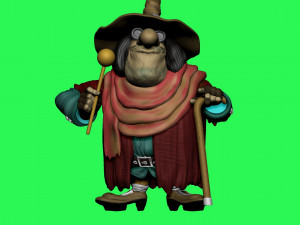 Blind David Pew for 3d print STL Model Cetak 3D