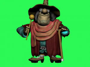 Blind David Pew for 3d print STL 3D Print Model