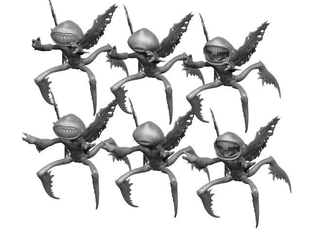 TOOTH FAIRY FROM HELLBOY FOR 3D PRINTING 6 STL OPTIONS Modelo de Impressão 3D .c4d .max .obj .3ds .fbx .stl .blend 