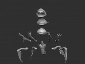 TOOTH FAIRY FROM HELLBOY FOR 3D PRINTING 6 STL OPTIONS Modelo de Impressão 3D