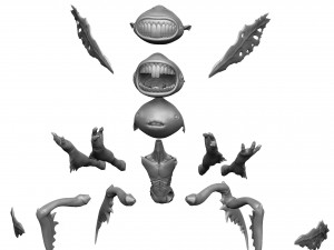 TOOTH FAIRY FROM HELLBOY FOR 3D PRINTING 6 STL OPTIONS Modelo de Impressão 3D