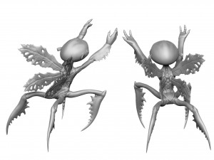 TOOTH FAIRY FROM HELLBOY FOR 3D PRINTING 6 STL OPTIONS Modelo de Impressão 3D