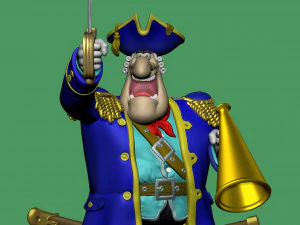 CAPTAIN SMOLLETT FOR 3D PRINTING STL 3D Print Model
