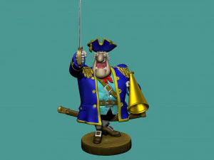CAPTAIN SMOLLETT FOR 3D PRINTING STL 3D Print Model