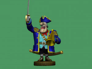 CAPTAIN SMOLLETT FOR 3D PRINTING STL 3D Print Model