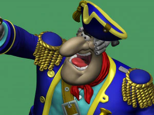 CAPTAIN SMOLLETT FOR 3D PRINTING STL 3D Print Model