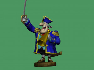 CAPTAIN SMOLLETT FOR 3D PRINTING STL Modello di stampa 3D