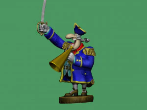 CAPTAIN SMOLLETT FOR 3D PRINTING STL 3D Print Model