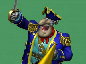 CAPTAIN SMOLLETT FOR 3D PRINTING STL 3D Print Model