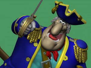 CAPTAIN SMOLLETT FOR 3D PRINTING STL 3D Print Model
