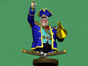 CAPTAIN SMOLLETT FOR 3D PRINTING STL 3D Print Model