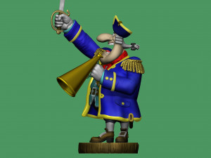 CAPTAIN SMOLLETT FOR 3D PRINTING STL Modello di stampa 3D