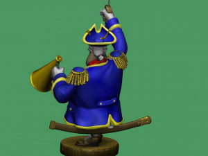 CAPTAIN SMOLLETT FOR 3D PRINTING STL 3D Print Model