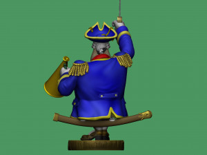 CAPTAIN SMOLLETT FOR 3D PRINTING STL Modello di stampa 3D