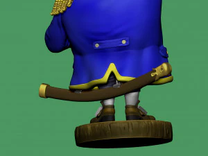 CAPTAIN SMOLLETT FOR 3D PRINTING STL 3D Print Model