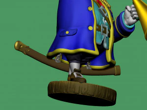 CAPTAIN SMOLLETT FOR 3D PRINTING STL 3D Print Model