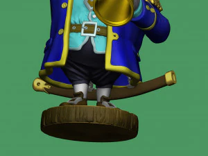 CAPTAIN SMOLLETT FOR 3D PRINTING STL 3D Print Model