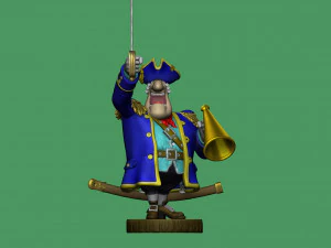 CAPTAIN SMOLLETT FOR 3D PRINTING STL 3D Print Model