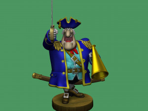 CAPTAIN SMOLLETT FOR 3D PRINTING STL Modello di stampa 3D