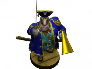 CAPTAIN SMOLLETT FOR 3D PRINTING STL 3D Print Model