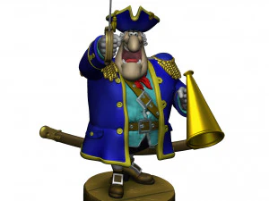 CAPTAIN SMOLLETT FOR 3D PRINTING STL 3D Print Model