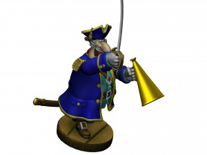 CAPTAIN SMOLLETT FOR 3D PRINTING STL Modello di stampa 3D