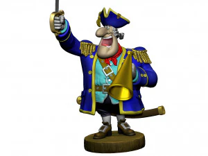 CAPTAIN SMOLLETT FOR 3D PRINTING STL 3D Print Model