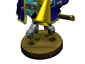 CAPTAIN SMOLLETT FOR 3D PRINTING STL 3D Print Model