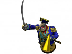 CAPTAIN SMOLLETT FOR 3D PRINTING STL 3D Print Model
