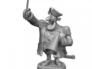 CAPTAIN SMOLLETT FOR 3D PRINTING STL Modello di stampa 3D