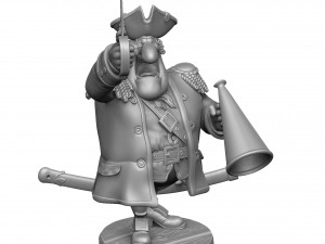 CAPTAIN SMOLLETT FOR 3D PRINTING STL Modello di stampa 3D