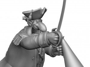 CAPTAIN SMOLLETT FOR 3D PRINTING STL Modello di stampa 3D