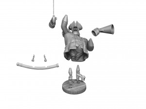 CAPTAIN SMOLLETT FOR 3D PRINTING STL Modello di stampa 3D
