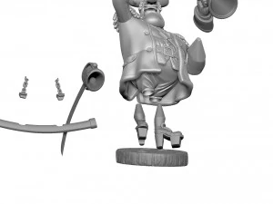 CAPTAIN SMOLLETT FOR 3D PRINTING STL 3D Print Model