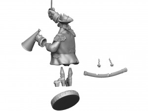 CAPTAIN SMOLLETT FOR 3D PRINTING STL Modello di stampa 3D