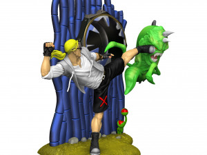 COMIX ZONE FOR 3D PRINT STL ASSEMBLE 3Dプリントモデル