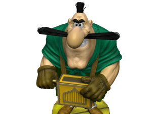 ZWARTE HOND VOOR 3D-AFDRUKKEN 2E VERSIE VAN STL 3D printmodel