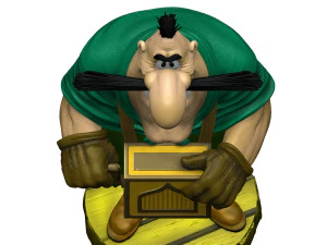 ZWARTE HOND VOOR 3D-AFDRUKKEN 2E VERSIE VAN STL 3D printmodel