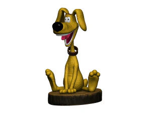 Treasure Island Dog STL 3D Model