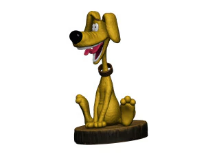 Treasure Island Dog STL 3D Model