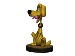 Treasure Island Dog STL 3D Model