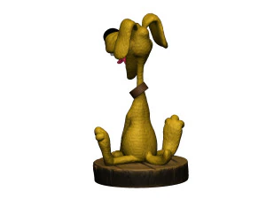 Treasure Island Dog STL 3D Model