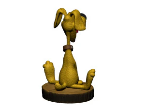 Treasure Island Dog STL 3D Model