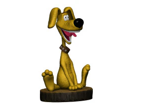 Treasure Island Dog STL 3D Model